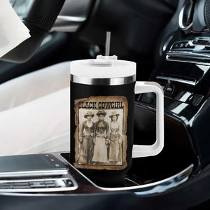 Black Cowgirl Pride Tumbler With Handle Western Black History Month Gift TS12 Print Your Wear