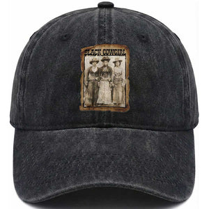 Black Cowgirl Pride Washed Cotton Baseball Cap Western Black History Month Gift TS12 Print Your Wear