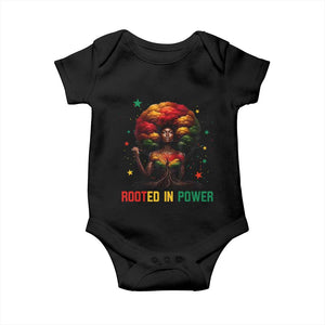 Melanin Queen Rooted In Power Baby Onesie African American Afro Tree Of Life TS12 Black Print Your Wear