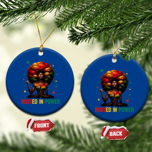 Melanin Queen Rooted In Power Ceramic Ornament African American Afro Tree Of Life TS12 1pc Blue Print Your Wear