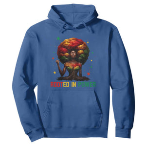 Melanin Queen Rooted In Power Hoodie African American Afro Tree Of Life TS12 Royal Blue Print Your Wear