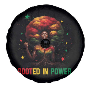 Melanin Queen Rooted In Power Spare Tire Cover African American Afro Tree Of Life TS12 Print Your Wear
