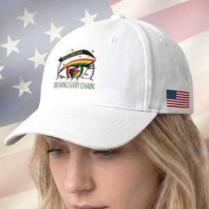 Breaking Every Chain Baseball Cap Black History Month Freedom Gift TS12 Print Your Wear