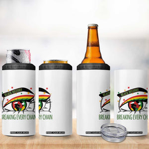 Breaking Every Chain 4 in 1 Can Cooler Tumbler Black History Month Freedom Gift TS12 Print Your Wear