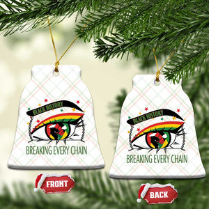 Breaking Every Chain Ceramic Ornament Black History Month Freedom Gift TS12 Print Your Wear