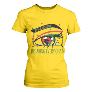 Breaking Every Chain T Shirt For Women Black History Month Freedom Gift TS12 Daisy Print Your Wear