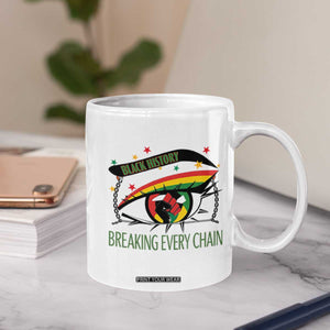 Breaking Every Chain Coffee Mug Black History Month Freedom Gift TS12 Print Your Wear