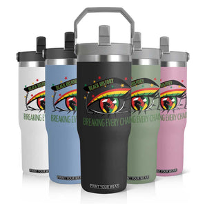 Breaking Every Chain Flip Straw Tumbler Black History Month Freedom Gift TS12 Print Your Wear