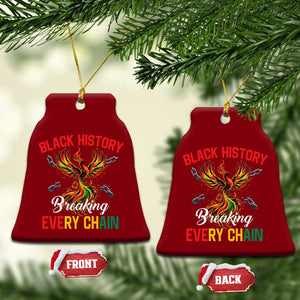 Phoenix Rising Breaking Every Chain Ceramic Ornament Black History Month Freedom Gift TS12 Print Your Wear