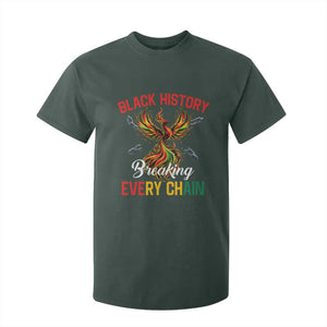 Phoenix Rising Breaking Every Chain T Shirt For Kid Black History Month Freedom Gift TS12 Dark Forest Green Print Your Wear
