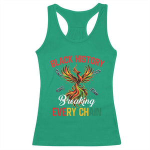 Phoenix Rising Breaking Every Chain Racerback Tank Top Black History Month Freedom Gift TS12 Irish Green Print Your Wear