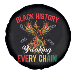 Phoenix Rising Breaking Every Chain Spare Tire Cover Black History Month Freedom Gift TS12 Print Your Wear
