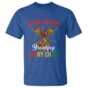 Phoenix Rising Breaking Every Chain T Shirt Black History Month Freedom Gift TS12 Royal Blue Print Your Wear