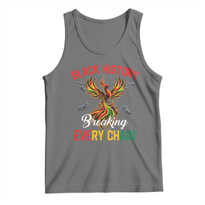 Phoenix Rising Breaking Every Chain Tank Top Black History Month Freedom Gift TS12 Black Heather Print Your Wear