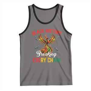 Phoenix Rising Breaking Every Chain Tank Top Black History Month Freedom Gift TS12 Deep Heather Black Print Your Wear