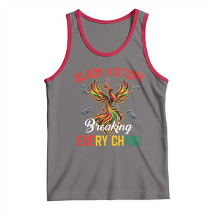Phoenix Rising Breaking Every Chain Tank Top Black History Month Freedom Gift TS12 Deep Heather Red Print Your Wear