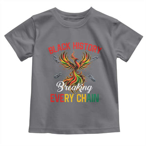 Phoenix Rising Breaking Every Chain Toddler T Shirt Black History Month Freedom Gift TS12 Charcoal Print Your Wear