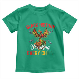 Phoenix Rising Breaking Every Chain Toddler T Shirt Black History Month Freedom Gift TS12 Irish Green Print Your Wear