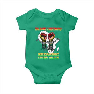 African American Civil Rights Gift Baby Onesie Breaking Every Chain TS12 Irish Green Print Your Wear