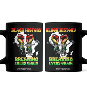 African American Civil Rights Gift Coffee Mug Breaking Every Chain TS12 Black Print Your Wear