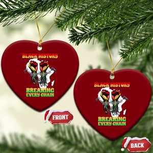 African American Civil Rights Gift Ceramic Ornament Breaking Every Chain TS12 Print Your Wear