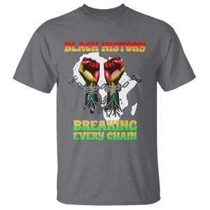 African American Civil Rights Gift T Shirt Breaking Every Chain TS12 Charcoal Print Your Wear