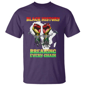 African American Civil Rights Gift T Shirt Breaking Every Chain TS12 Purple Print Your Wear