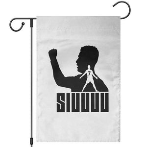Siuuuu Number Seven Soccer Celebration Garden Flag Funny Sport Lovers Gift TS12 White Print Your Wear
