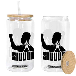 Siuuuu Number Seven Soccer Celebration Glass Can Funny Sport Lovers Gift TS12 Print Your Wear