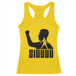 Siuuuu Number Seven Soccer Celebration Racerback Tank Top Funny Sport Lovers Gift TS12 Daisy Print Your Wear
