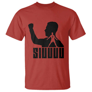 Siuuuu Number Seven Soccer Celebration T Shirt Funny Sport Lovers Gift TS12 Red Print Your Wear