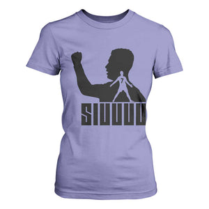 Siuuuu Number Seven Soccer Celebration T Shirt For Women Funny Sport Lovers Gift TS12 Violet Print Your Wear
