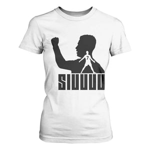 Siuuuu Number Seven Soccer Celebration T Shirt For Women Funny Sport Lovers Gift TS12 White Print Your Wear