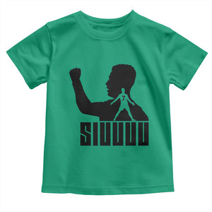 Siuuuu Number Seven Soccer Celebration Toddler T Shirt Funny Sport Lovers Gift TS12 Irish Green Print Your Wear