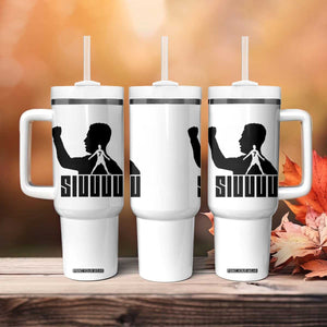 Siuuuu Number Seven Soccer Celebration Tumbler With Handle Funny Sport Lovers Gift TS12 Print Your Wear