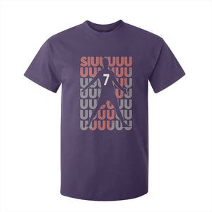 Siuuuu Soccer Celebration T Shirt For Kid Gift For Fans TS12 Purple Print Your Wear