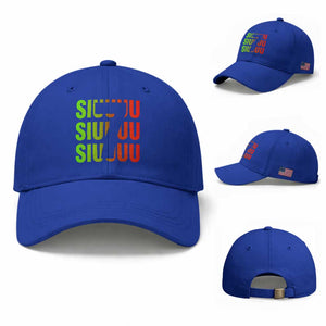 Siuuuu Soccer Celebration Baseball Cap Gift For Soccer Lovers TS12 Baseball Cap Universal Fit Royal Blue Print Your Wear