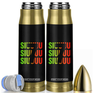 Siuuuu Soccer Celebration Bullet Tumbler Gift For Soccer Lovers TS12 Black Print Your Wear