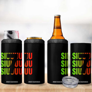 Siuuuu Soccer Celebration 4 in 1 Can Cooler Tumbler Gift For Soccer Lovers TS12 Print Your Wear