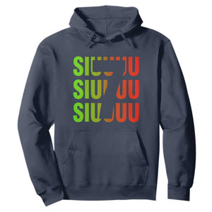 Siuuuu Soccer Celebration Hoodie Gift For Soccer Lovers TS12 Navy Print Your Wear