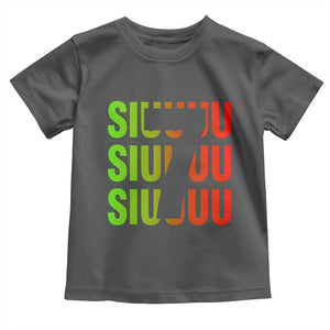 Siuuuu Soccer Celebration Toddler T Shirt Gift For Soccer Lovers TS12 Dark Heather Print Your Wear
