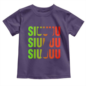 Siuuuu Soccer Celebration Toddler T Shirt Gift For Soccer Lovers TS12 Purple Print Your Wear