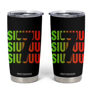 Siuuuu Soccer Celebration Tumbler Cup Gift For Soccer Lovers TS12 Black Print Your Wear