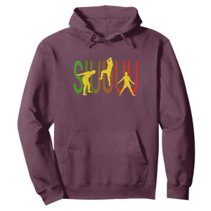 Funny Game Day Soccer Celebration Gift Hoodie Siuuuu TS12 Maroon Print Your Wear