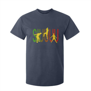 Funny Game Day Soccer Celebration Gift T Shirt For Kid Siuuuu TS12 Navy Print Your Wear