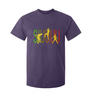 Funny Game Day Soccer Celebration Gift T Shirt For Kid Siuuuu TS12 Purple Print Your Wear