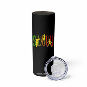 Funny Game Day Soccer Celebration Gift Skinny Tumbler Siuuuu TS12 Print Your Wear