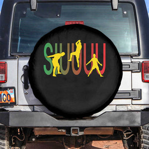 Funny Game Day Soccer Celebration Gift Spare Tire Cover Siuuuu TS12 No hole Black Print Your Wear