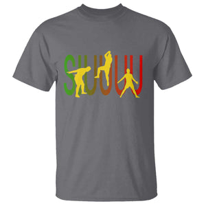 Funny Game Day Soccer Celebration Gift T Shirt Siuuuu TS12 Charcoal Print Your Wear