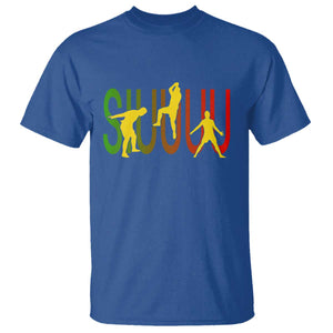 Funny Game Day Soccer Celebration Gift T Shirt Siuuuu TS12 Royal Blue Print Your Wear